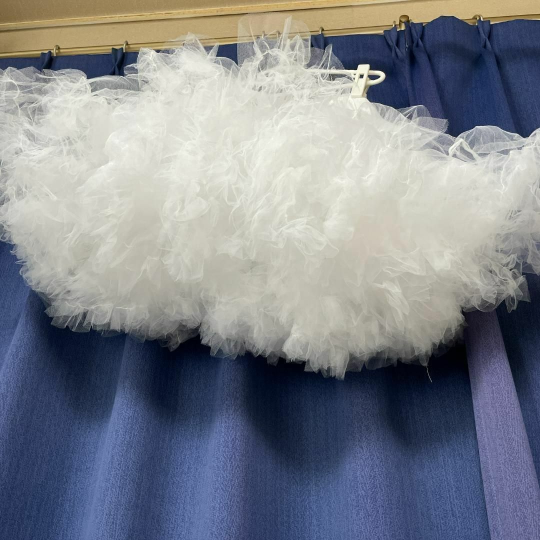 パニエ 45cm ボリューム ドレス ふんわり ホワイト コスプレ ロリータ レディースのスカート(その他)の商品写真