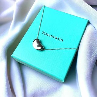 ティファニー(Tiffany & Co.)の美品　ティファニー ビーン デザイン ペンダント シルバーネックレス Sv925(ネックレス)