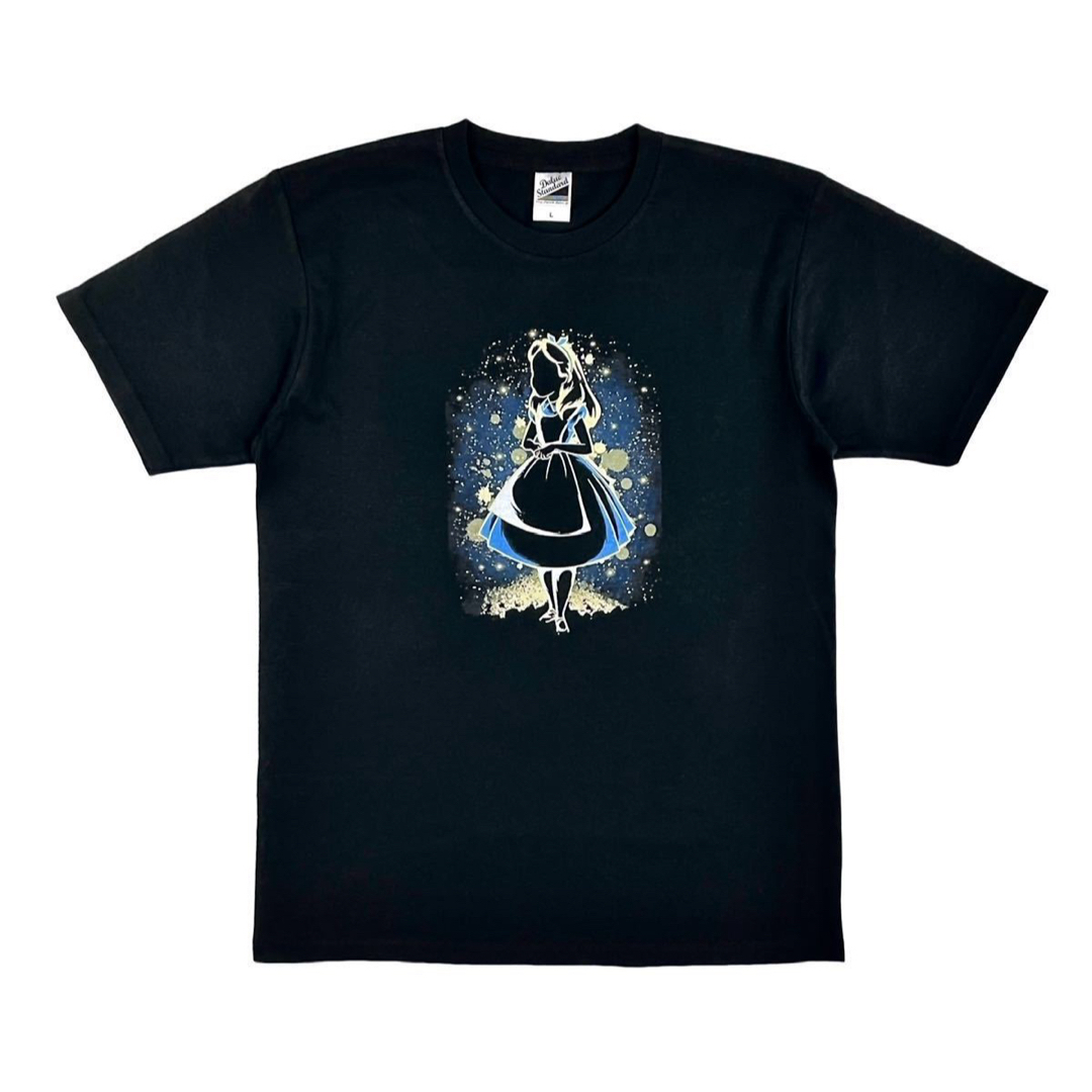 新品 不思議の国のアリス 夜空 ナイト スターシルエット ファンタジー Tシャツ メンズのトップス(Tシャツ/カットソー(半袖/袖なし))の商品写真