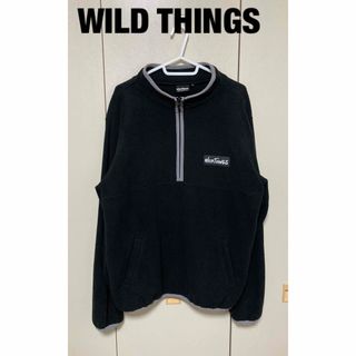 ワイルドシングス(WILDTHINGS)のWILD THINGS ワイルドシングス フリース プルオーバー Mサイズ 古着(スウェット)