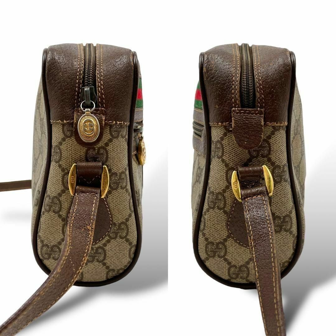 Gucci(グッチ)の良品 GUCCI ショルダーバッグ カメラバッグ GG シェリーライン PVC レディースのバッグ(ショルダーバッグ)の商品写真