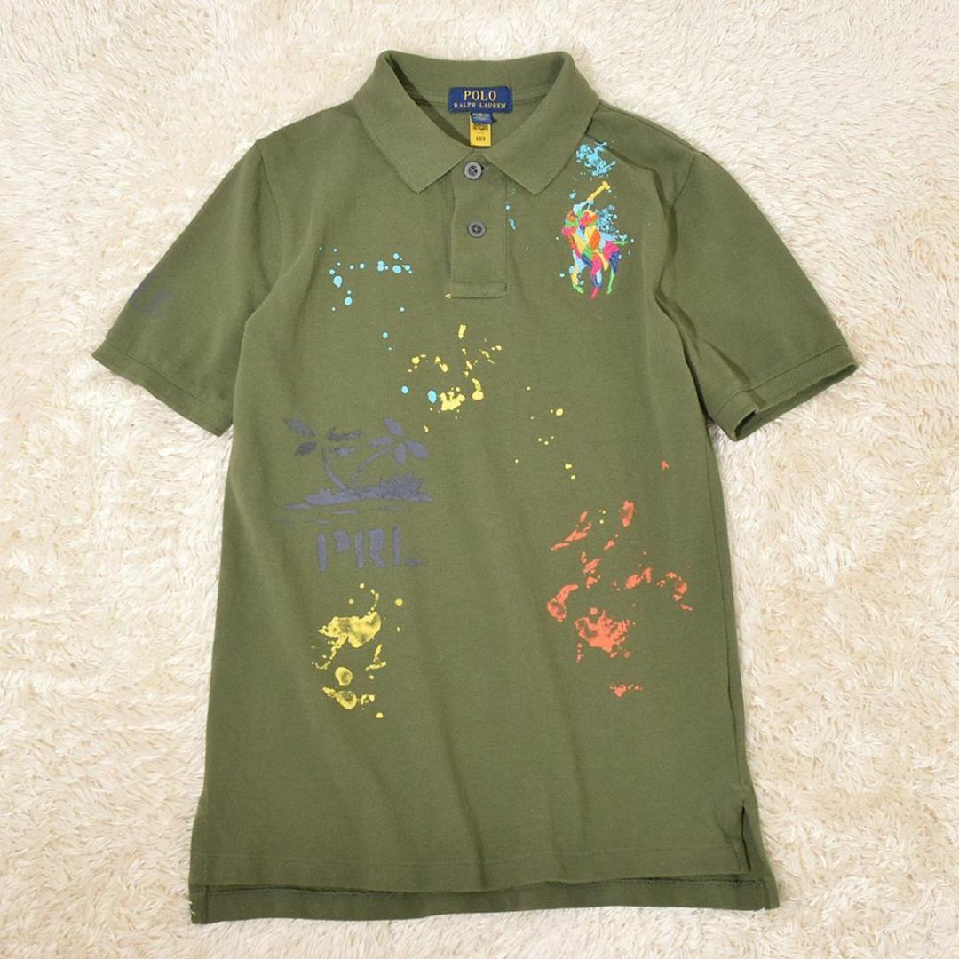 POLO RALPH LAUREN(ポロラルフローレン)の現行 ラルフローレン PEACE LOVE POLO 刺繍 ヒッピーポロシャツ レディースのトップス(ポロシャツ)の商品写真