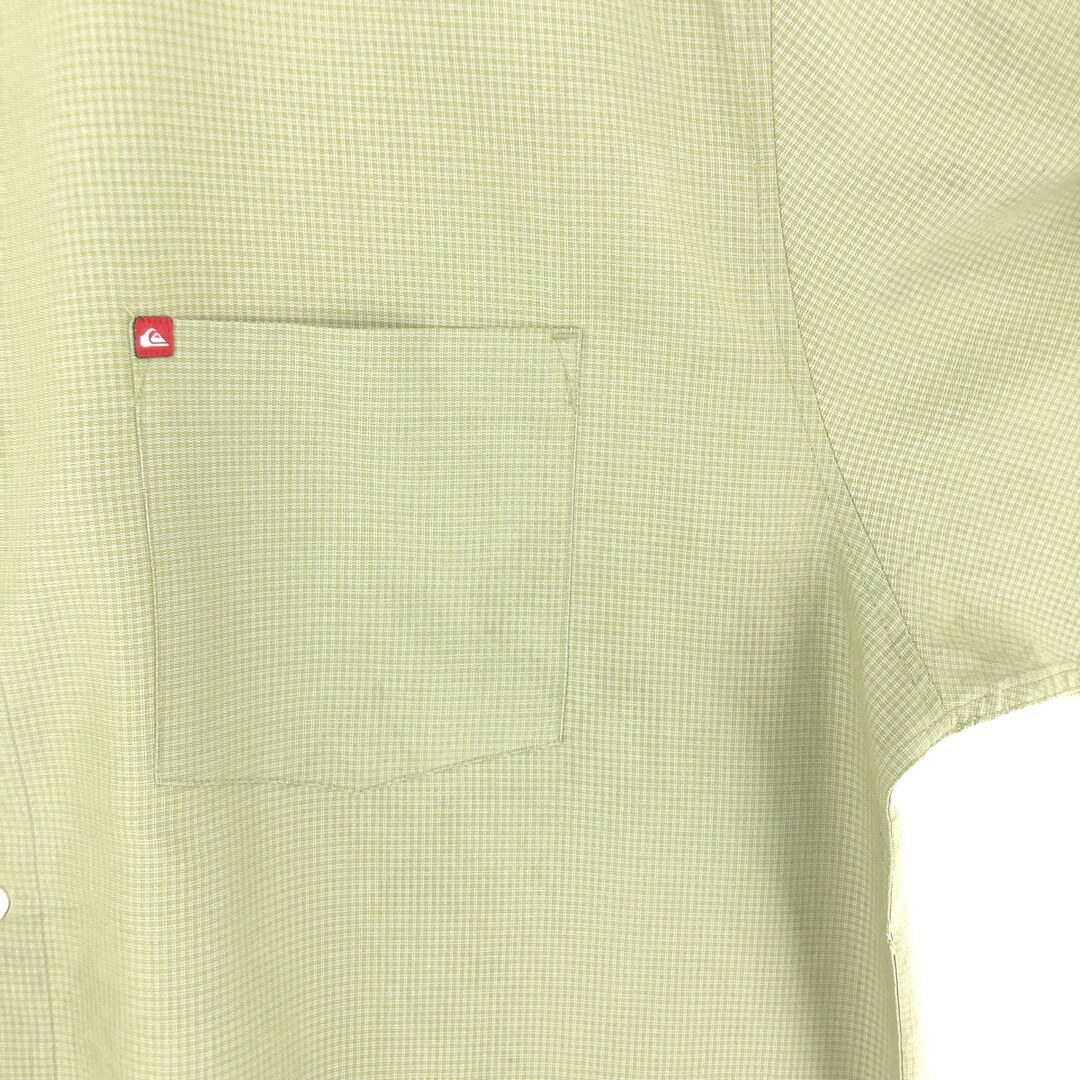 古着 クイックシルバー QUIKSILVER 半袖 チェックシャツ メンズL /eaa441056 メンズのトップス(シャツ)の商品写真