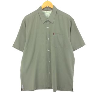 古着 クイックシルバー QUIKSILVER 半袖 チェックシャツ メンズL /eaa441056(シャツ)