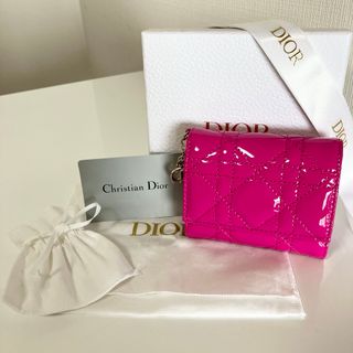 クリスチャンディオール(Christian Dior)の新品☆Dior クリスチャン ディオール パテント コンパクトウォレット(財布)