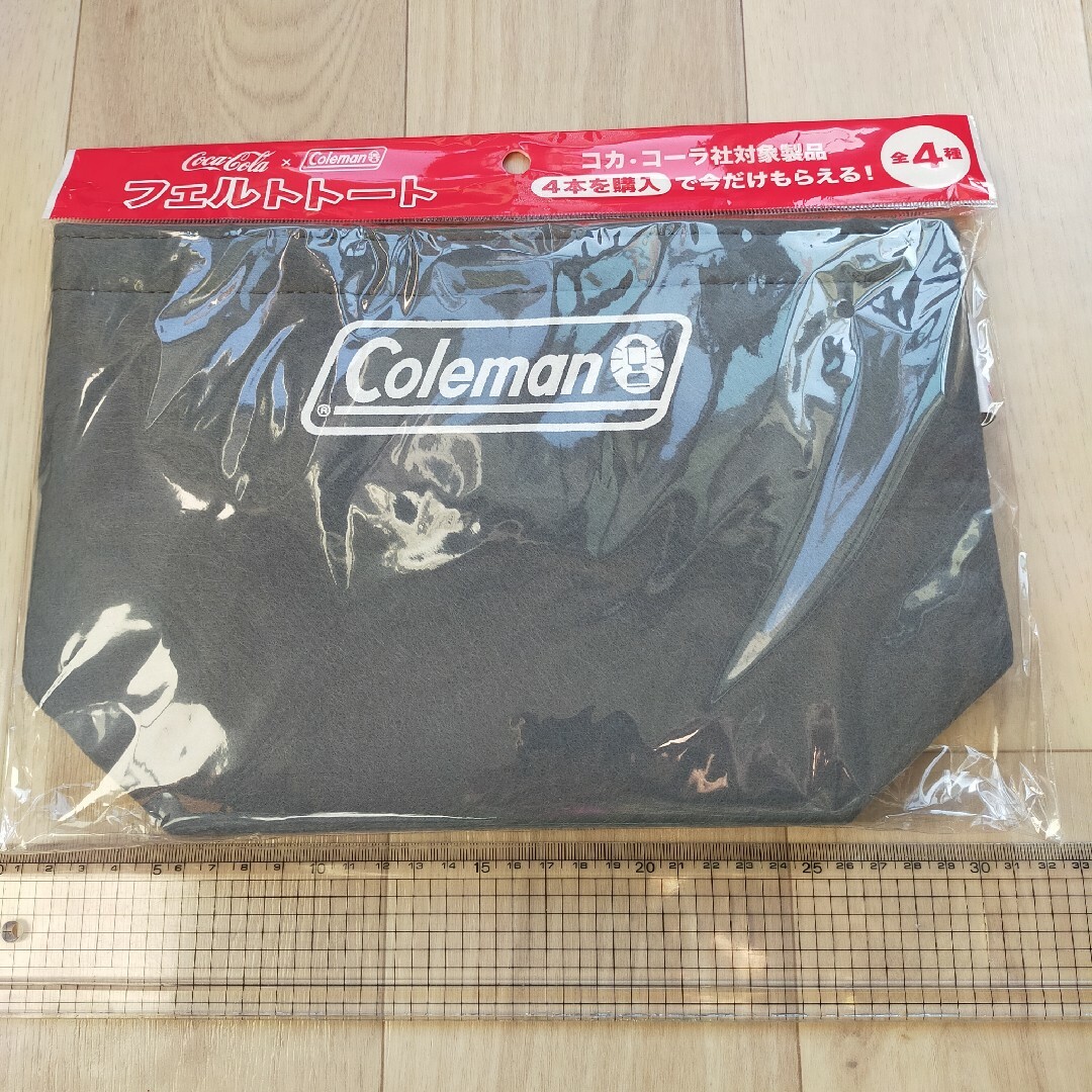 Coleman(コールマン)のグレー Coleman コールマン フェルトトートバッグ ランチバッグ メンズのバッグ(その他)の商品写真