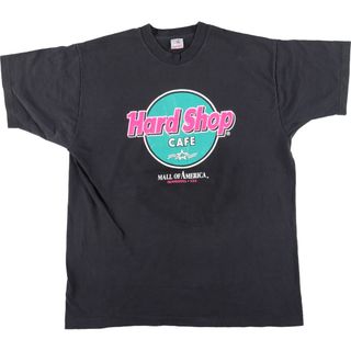 フルーツオブザルーム(FRUIT OF THE LOOM)の古着 90年代 フルーツオブザルーム FRUIT OF THE LOOM Hard Shop CAFE アドバタイジングTシャツ USA製 メンズXL ヴィンテージ /eaa441535(Tシャツ/カットソー(半袖/袖なし))