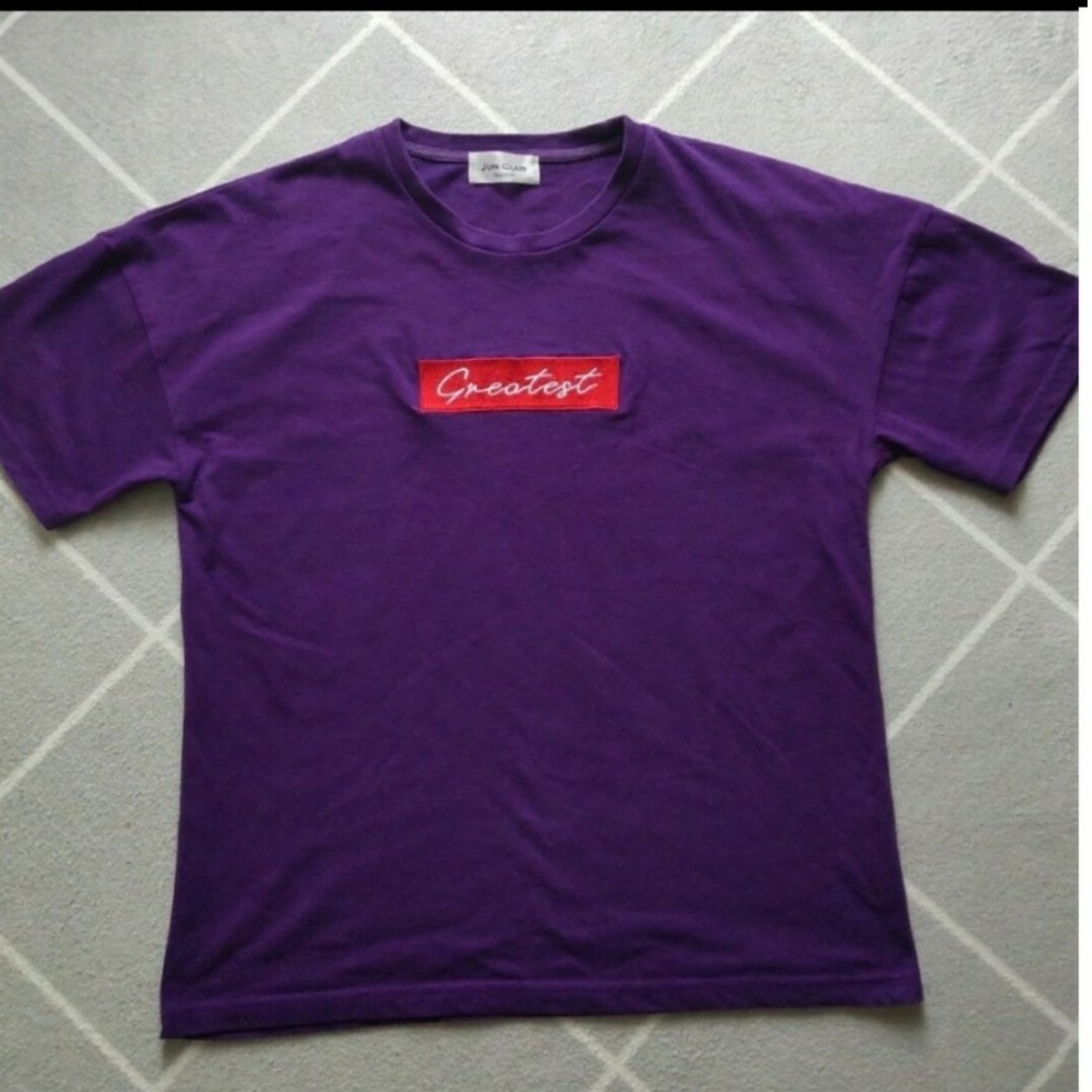 Tシャツ　パープル　紫　フリーサイズ レディースのトップス(Tシャツ(半袖/袖なし))の商品写真