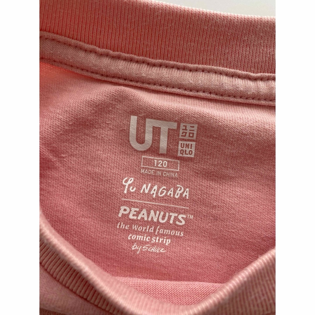 UNIQLO(ユニクロ)のユニクロキッズ☆UT  Yu NAGABA スヌーピー　コラボTシャツ☆120 キッズ/ベビー/マタニティのキッズ服女の子用(90cm~)(Tシャツ/カットソー)の商品写真