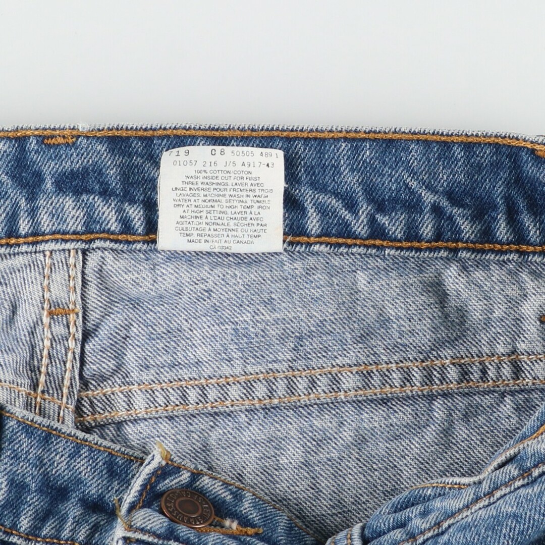 Levi's(リーバイス)の古着 リーバイス Levi's 505 ORIGINAL FIT STRAIGHT LEG テーパードデニムパンツ カナダ製 メンズw33 /eaa446108 メンズのパンツ(デニム/ジーンズ)の商品写真