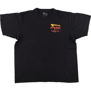 古着 IN-N-OUT BURGER アドバタイジングTシャツ USA製 メンズXL /eaa441522(Tシャツ/カットソー(半袖/袖なし))