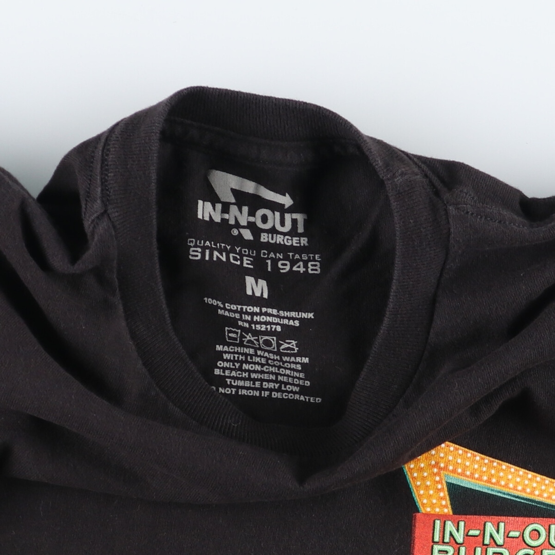 古着 IN-N-OUT BURGER アドバタイジングTシャツ メンズM /eaa441523 メンズのトップス(Tシャツ/カットソー(半袖/袖なし))の商品写真