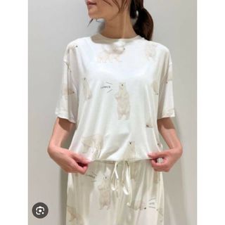 gelato pique - 【ジェラートピケ】UNISEX しろくま柄接触冷感Tシャツ &ハーフパンツ