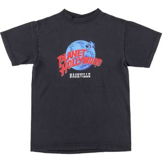 古着 90年代 PLANET HOLLYWOOD プラネットハリウッド アドバタイジングTシャツ USA製 メンズS ヴィンテージ /eaa441526(Tシャツ/カットソー(半袖/袖なし))