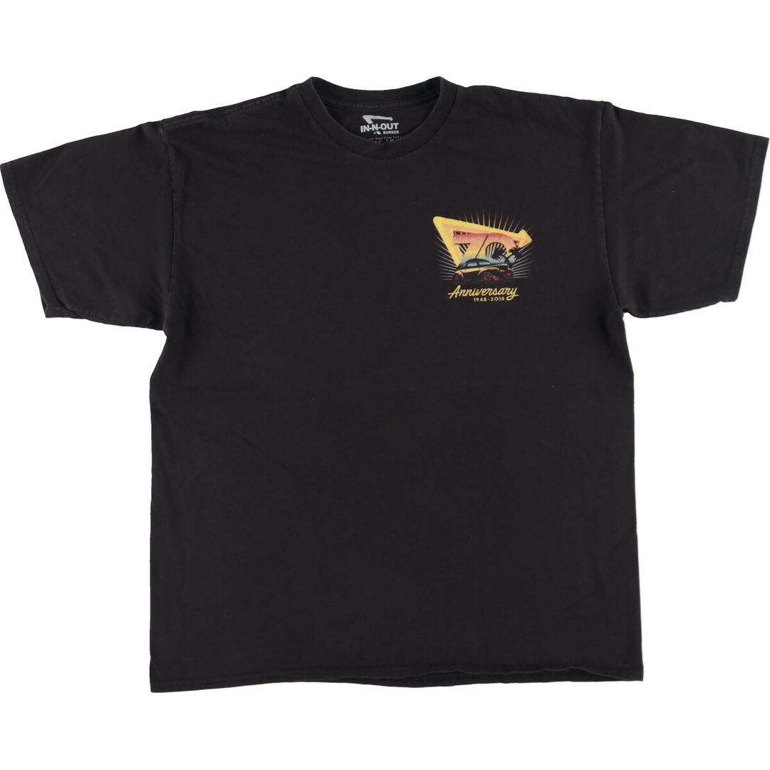 古着 IN-N-OUT BURGER アドバタイジングTシャツ メンズL /eaa441531 メンズのトップス(Tシャツ/カットソー(半袖/袖なし))の商品写真