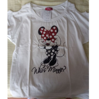 ディズニー(Disney)のディズニー　ミニー☆半袖　肩あきTシャツ　(Tシャツ(半袖/袖なし))