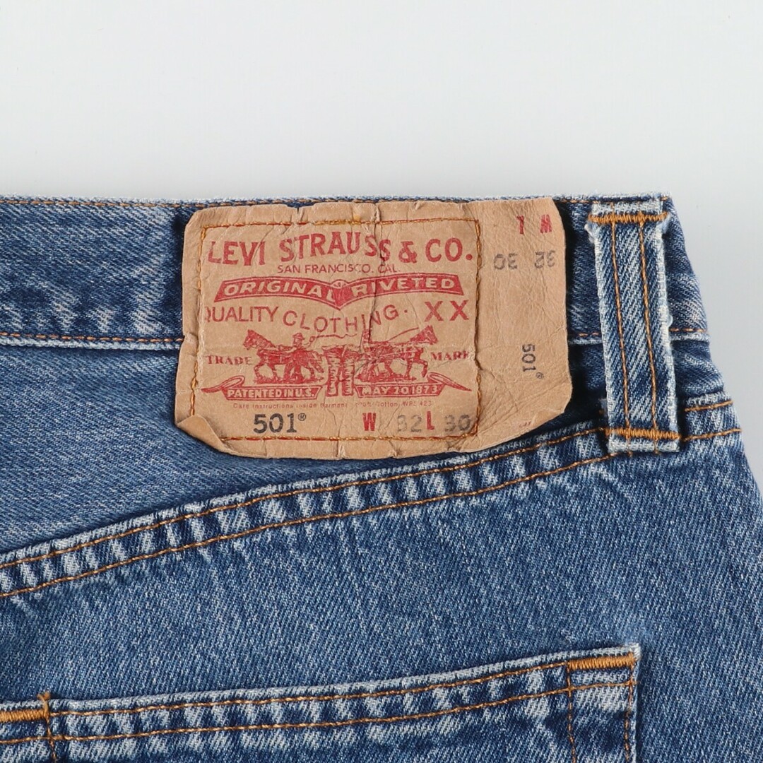 Levi's(リーバイス)の古着 リーバイス Levi's リーバイス501 STRAIGHT LEG BUTTON-FLY ストレートデニムパンツ メンズw33 /eaa444996 メンズのパンツ(デニム/ジーンズ)の商品写真