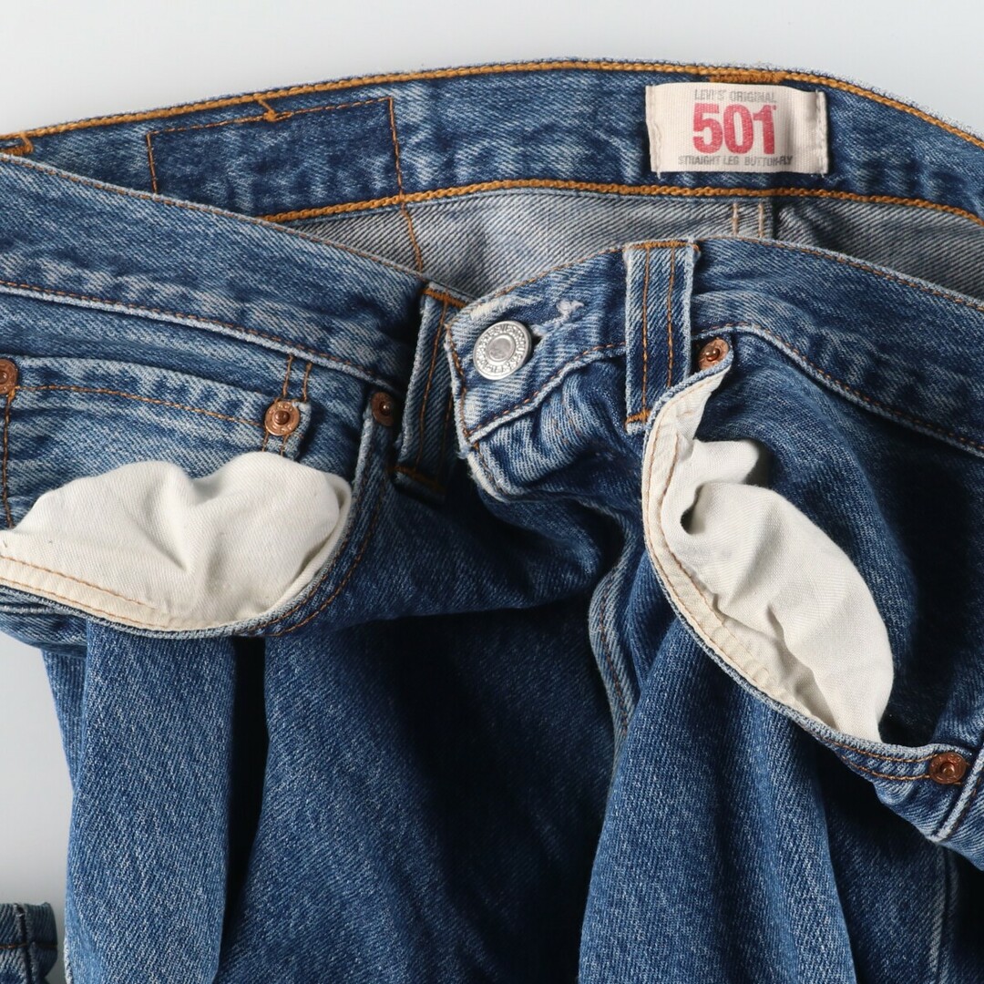 Levi's(リーバイス)の古着 リーバイス Levi's リーバイス501 STRAIGHT LEG BUTTON-FLY ストレートデニムパンツ メンズw33 /eaa444996 メンズのパンツ(デニム/ジーンズ)の商品写真