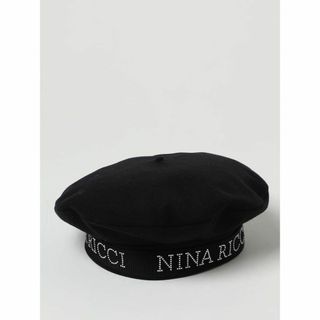 ニナリッチ(NINA RICCI)の新作未使用 23AW フランス製 NINA RICCI ストーンロゴ ベレー帽(ハンチング/ベレー帽)