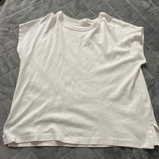 フレンチスリーブ　Tシャツ　ホワイト(Tシャツ(半袖/袖なし))
