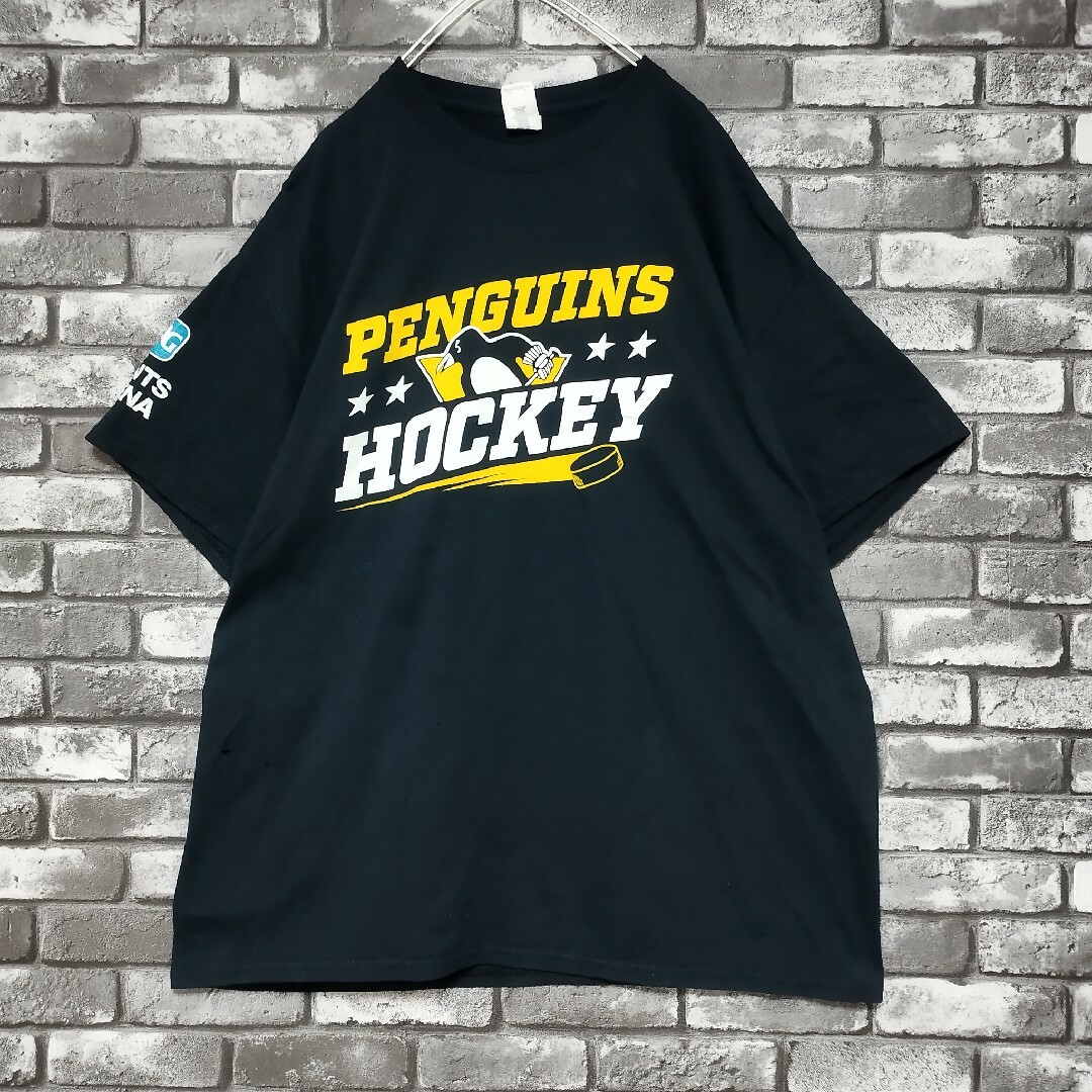 NHLピッツバーグペンギンズオーバーサイズtシャツTシャツビッグロゴtee黒 メンズのトップス(Tシャツ/カットソー(半袖/袖なし))の商品写真