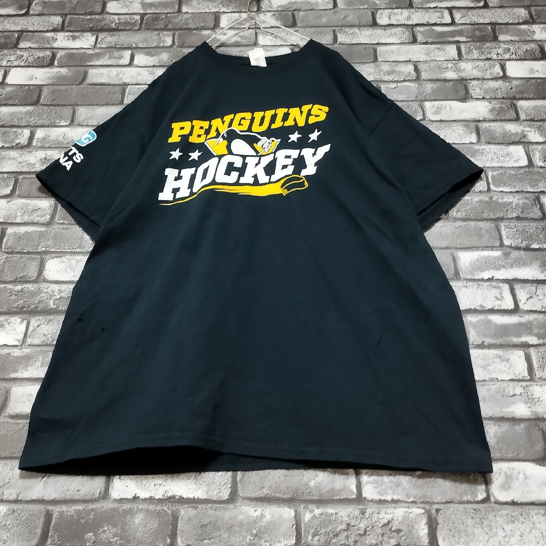 NHLピッツバーグペンギンズオーバーサイズtシャツTシャツビッグロゴtee黒 メンズのトップス(Tシャツ/カットソー(半袖/袖なし))の商品写真