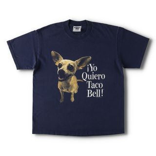 リー(Lee)の古着 90年代 リー Lee TACO BELL タコベル 犬柄 アドバタイジングTシャツ メンズL ヴィンテージ /evb004779(Tシャツ/カットソー(半袖/袖なし))