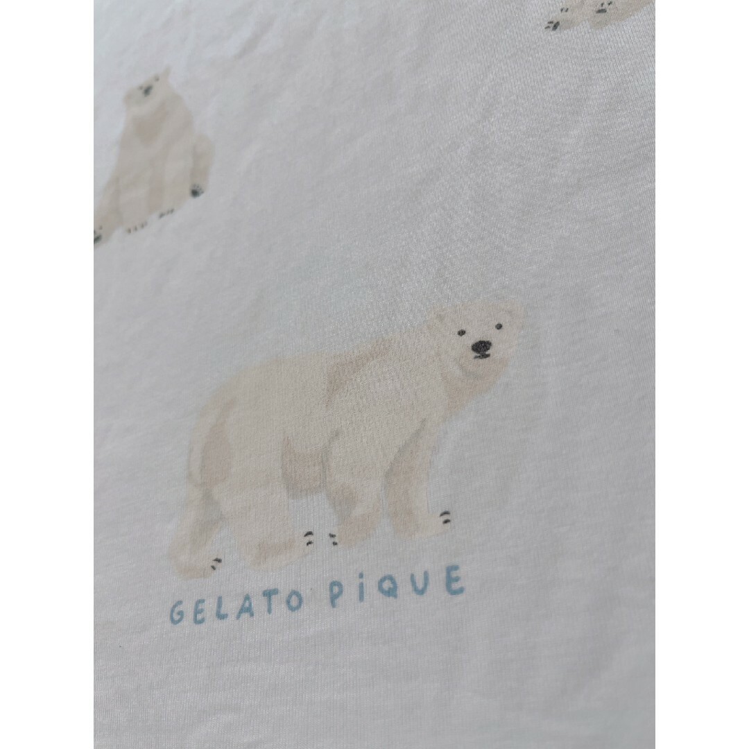 gelato pique(ジェラートピケ)のHOMME【ジェラートピケ】COOL シロクマ柄冷感Tシャツ＆ハーフパンツ　M メンズのトップス(Tシャツ/カットソー(半袖/袖なし))の商品写真