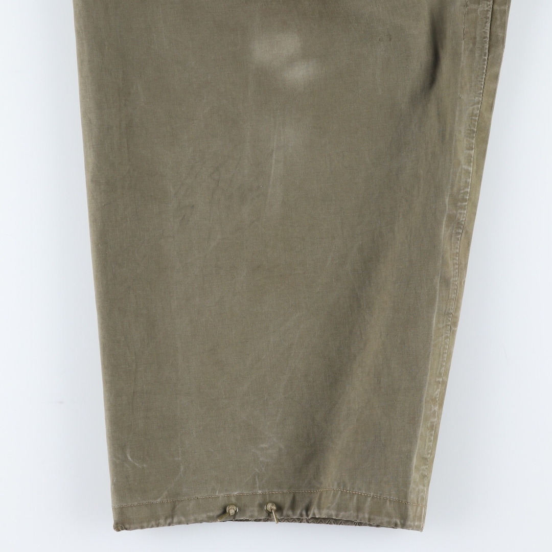 古着 40~50年代 米軍実品 U.S.NAVY N-2 デッキパンツ レインパンツ ミリタリー オーバーオール USA製 メンズL ヴィンテージ /evb004926 メンズのパンツ(サロペット/オーバーオール)の商品写真