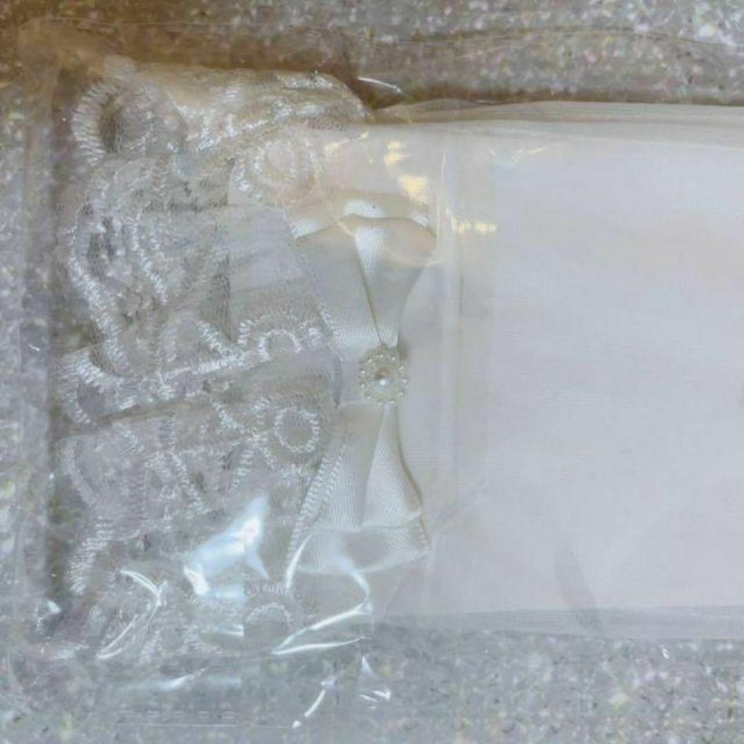 【新品】ブライダルグローブ リボン ショートグローブ ウェディンググローブ 花嫁 レディースのフォーマル/ドレス(その他)の商品写真