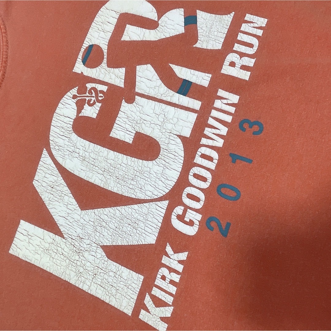 COMFORT COLORS　Tシャツ　S　ピンクオレンジ　プリント　USA古着 メンズのトップス(Tシャツ/カットソー(半袖/袖なし))の商品写真