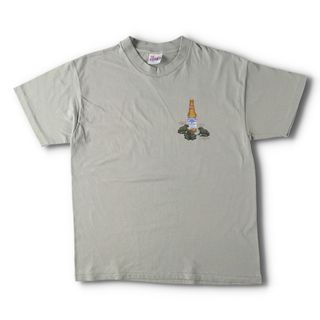 ヘインズ(Hanes)の古着 90年代 ヘインズ Hanes BUDWEISER バドワイザー カエル柄  両面プリント アドバタイジングTシャツ USA製 ヴィンテージ /evb005140(Tシャツ/カットソー(半袖/袖なし))