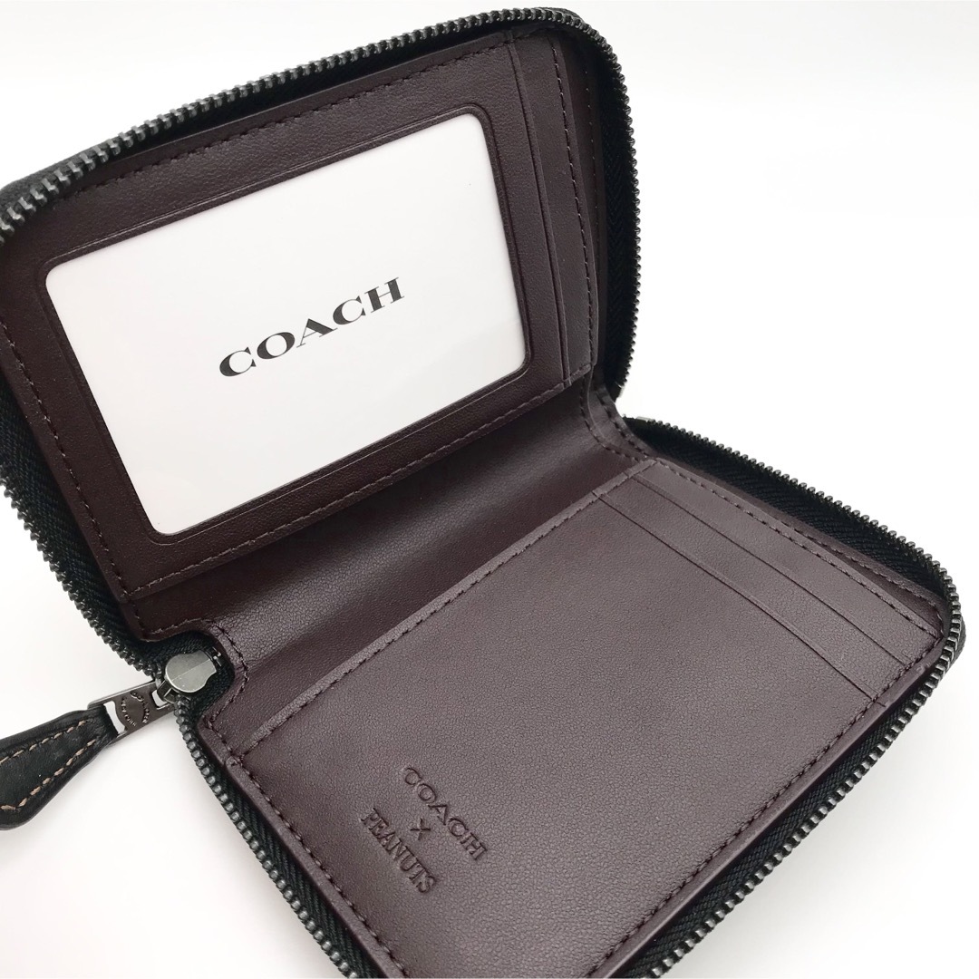 COACH(コーチ)のCOACH スモールジップ アラウンドウォレット スヌーピー ブラウン 新品 レディースのファッション小物(財布)の商品写真