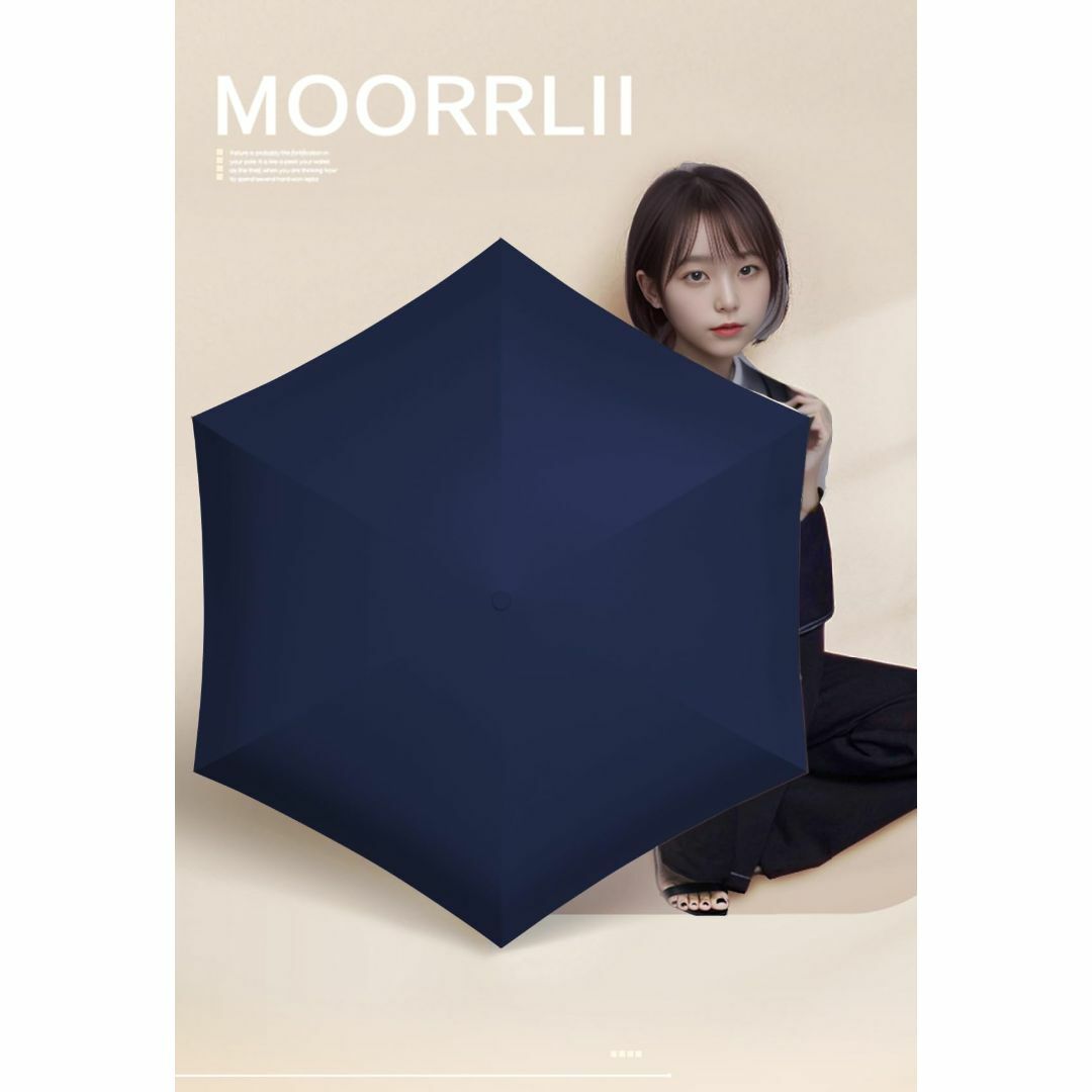 【色: Grey blue(With umbrella cover)】軽量 折り レディースのファッション小物(その他)の商品写真