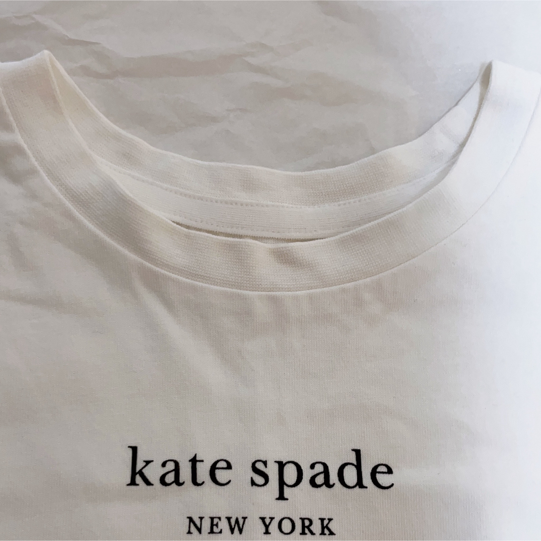kate spade new york(ケイトスペードニューヨーク)の【美品】　ケイトスペード　トドラー ロゴTシャツ キッズ/ベビー/マタニティのキッズ服女の子用(90cm~)(Tシャツ/カットソー)の商品写真