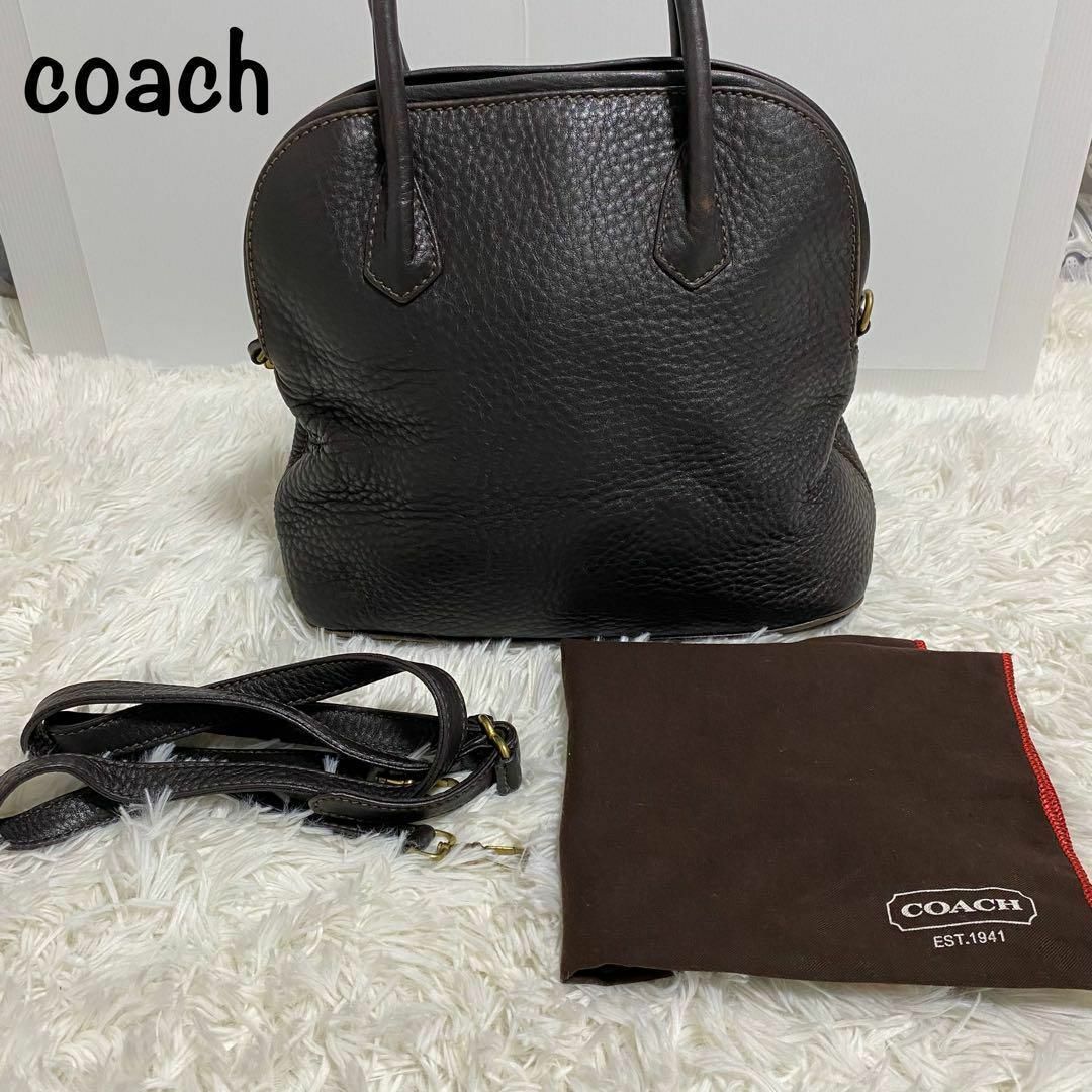 COACH(コーチ)の【レア】オールドコーチ　ハンドバッグ　2way  ソノマ　イタリア製　ドーム型 レディースのバッグ(ハンドバッグ)の商品写真