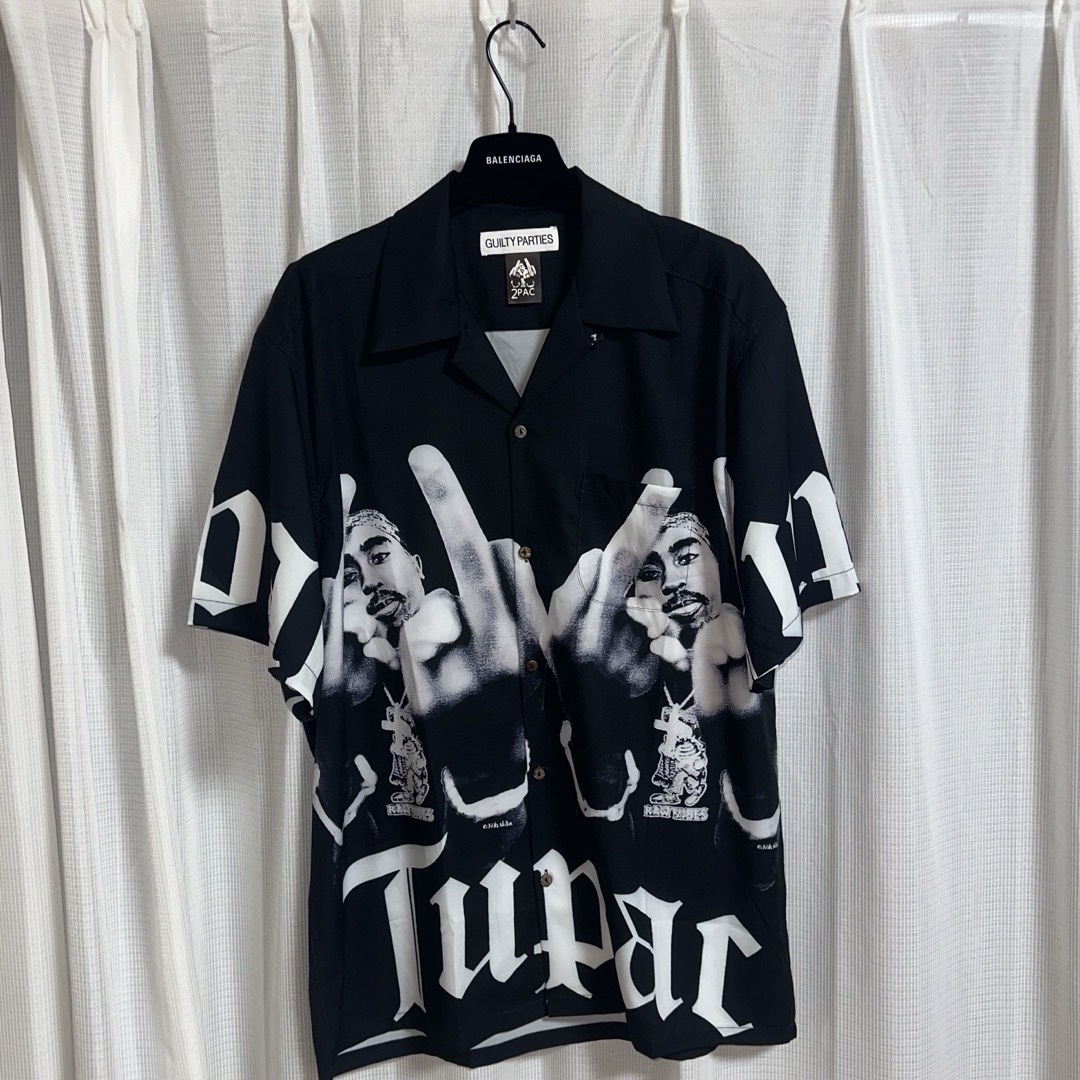 WACKO MARIA(ワコマリア)の【美品】　WACKO MARIA 2pac hawaiian shirt 舐達麻 メンズのトップス(Tシャツ/カットソー(半袖/袖なし))の商品写真