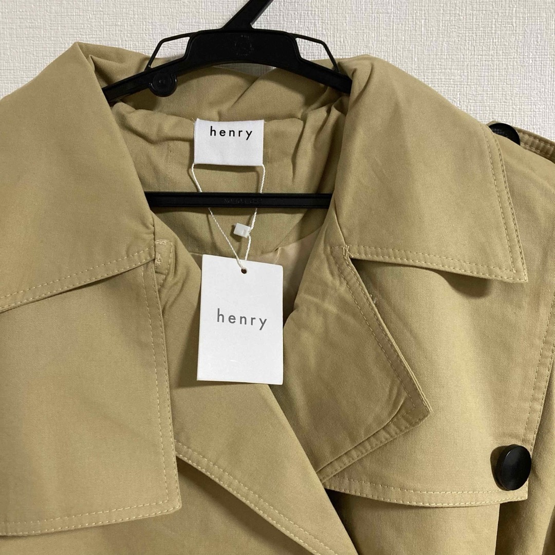 henry トレンチコート　新品 レディースのジャケット/アウター(トレンチコート)の商品写真