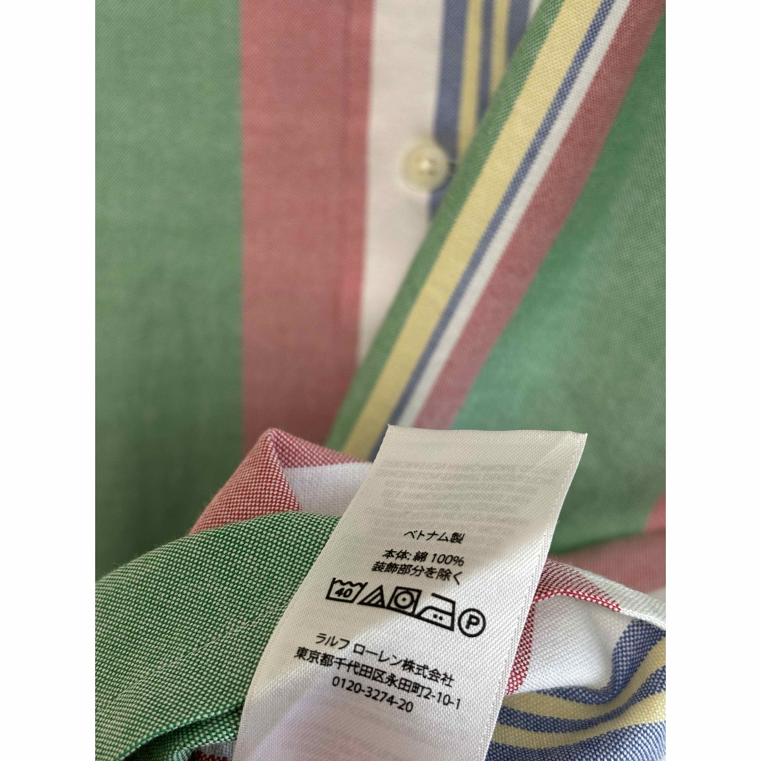 Ralph Lauren(ラルフローレン)のポロラルフローレン　開襟　レディースオープンカラー　アロハシャツ　ストライプ　S メンズのトップス(シャツ)の商品写真