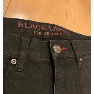 BLACK LABEL CRESTBRIDGE -  ブラックレーベル クレストブリッジ 黒　デニムパンツ