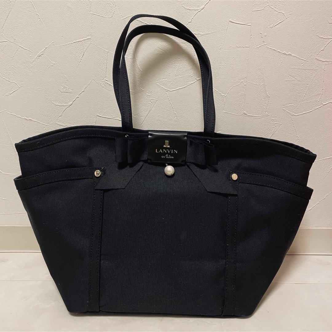 LANVIN en Bleu - 【超美品】LANVIN on blue トートバッグ ジュール 黒