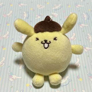 ポムポムプリン(ポムポムプリン)のポムポムプリン　ボールチェーンマスコット　むにゅぐるみ　ぬいぐるみ　④(キャラクターグッズ)