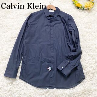 Calvin Klein - 【Calvin Klein】ボタンダウンシャツ 長袖 XLサイズ