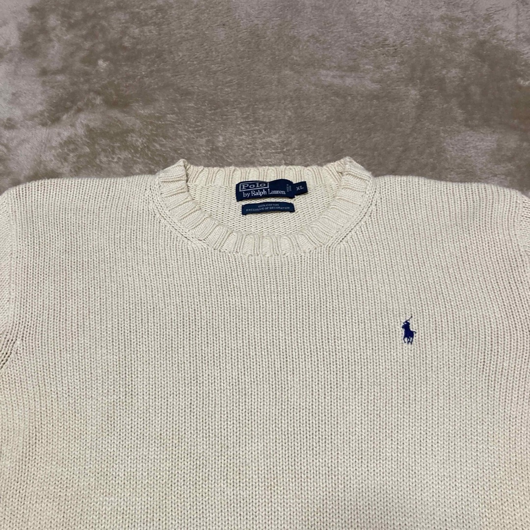 POLO RALPH LAUREN(ポロラルフローレン)の90s ポロラルフローレン コットンニット ニット メンズのトップス(ニット/セーター)の商品写真