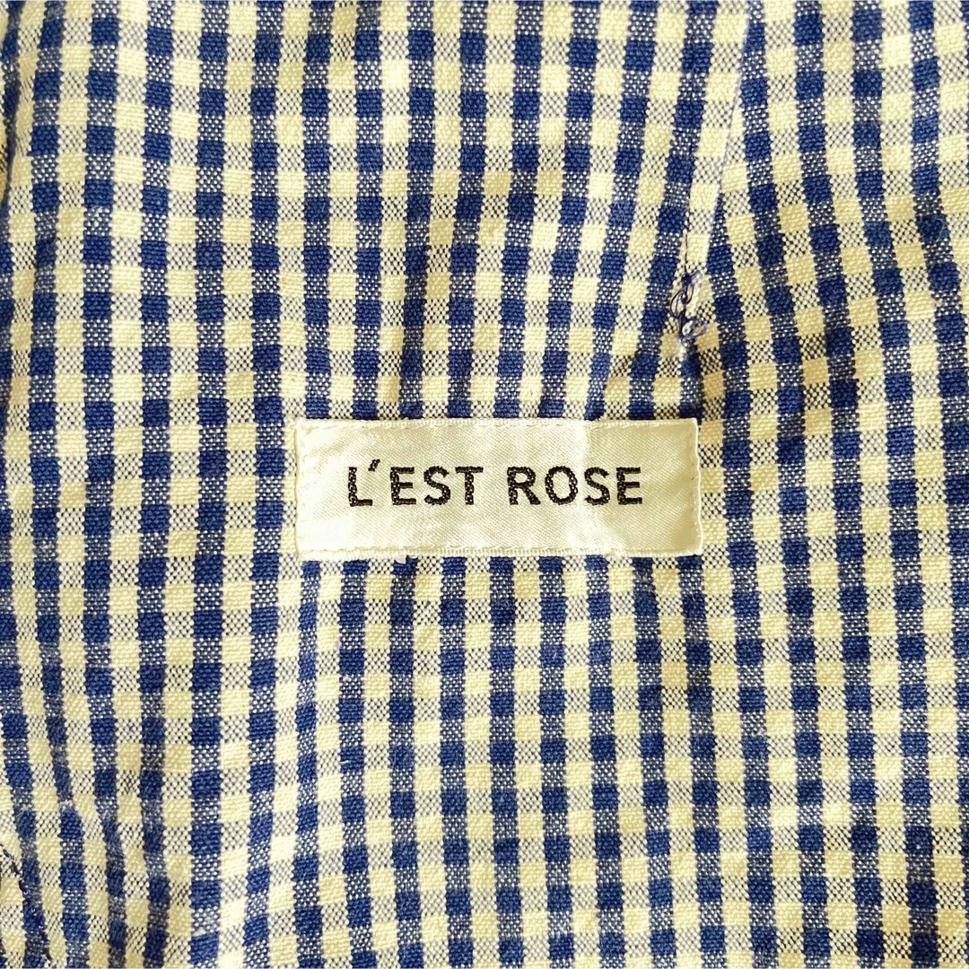 L'EST ROSE(レストローズ)の【美品】スカート ギンガムチェック 日本製 80年代 オールシーズン かわいい レディースのスカート(ロングスカート)の商品写真