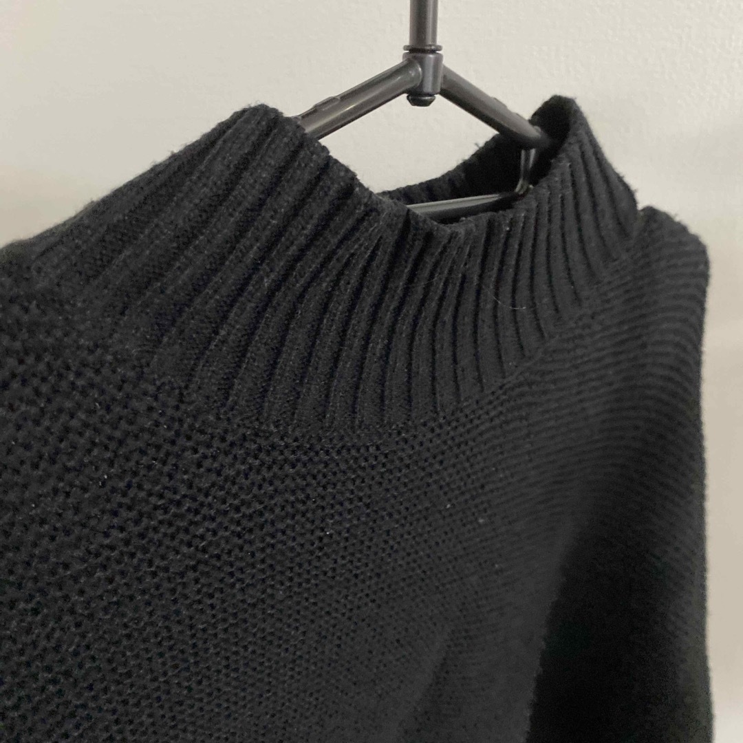 黒ニット　冬用 レディースのトップス(ニット/セーター)の商品写真