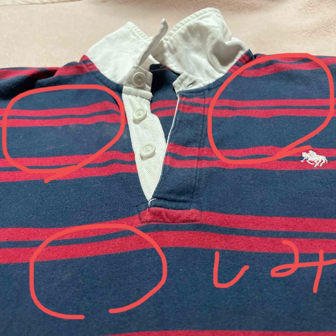 Polo Club(ポロクラブ)のPOLO ラガーシャツ　　【シミあり】 メンズのトップス(Tシャツ/カットソー(半袖/袖なし))の商品写真