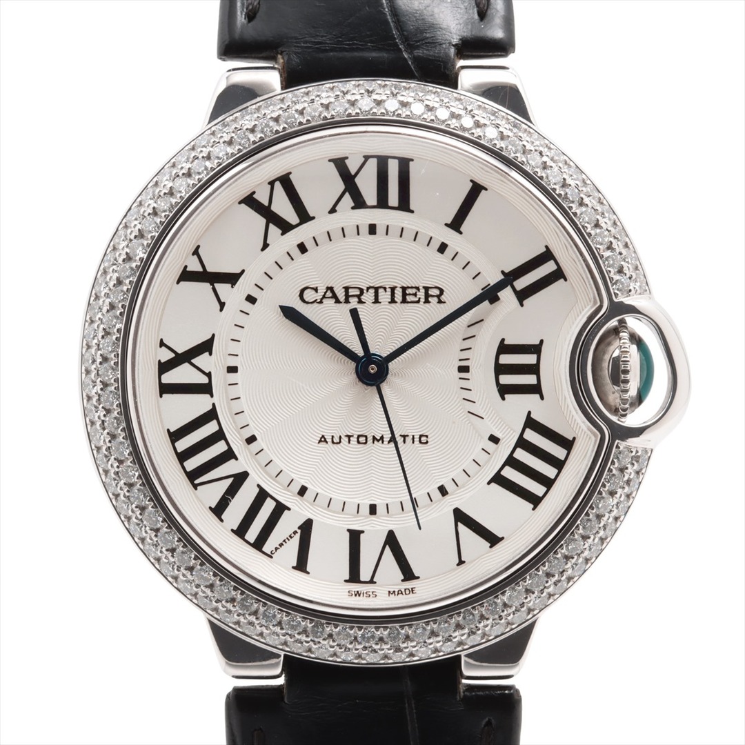 Cartier(カルティエ)のカルティエ バロンブルー ドゥ カルティエ WG×革   メンズ 腕時計 メンズの時計(腕時計(アナログ))の商品写真