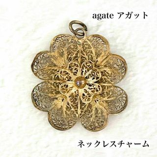 アガット(agete)のagete アガット 透かしフラワー ネックレスチャーム(チャーム)