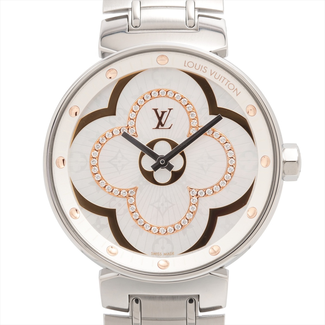 LOUIS VUITTON(ルイヴィトン)のヴィトン タンブール ムーン ディヴァイン SS   レディース 腕時計 レディースのファッション小物(腕時計)の商品写真
